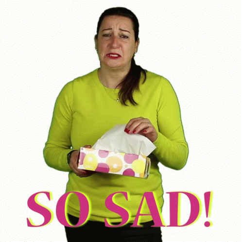 So Sad Lady GIF