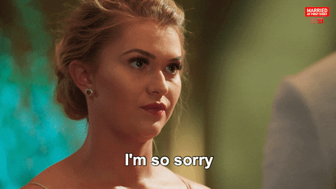 So Sorry Georgia Fairweather Married At First Sight GIF
