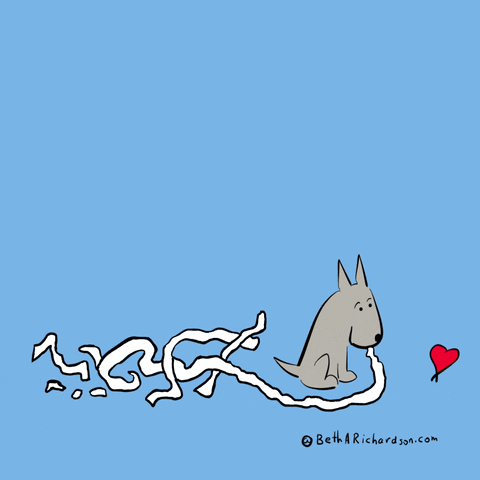 So Sorry Guilty Puppy Cartoon GIF