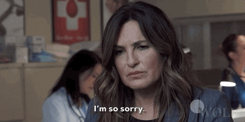So Sorry Mariska Hargitay Law And Order GIF