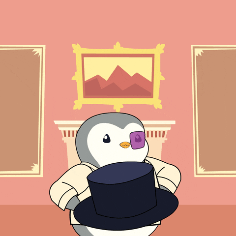 So Sorry Pudgy Penguin Walking Out GIF