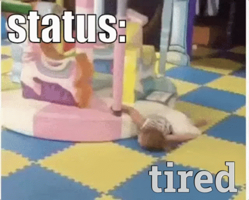 Cute Little Girl Sleeping And So Tired GIF