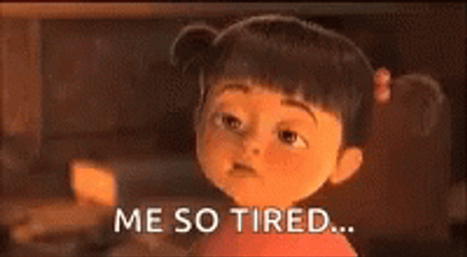 So Tired Boo Cute Sleepy Face GIF