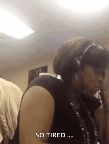 So Tired Sleepy Meme GIF