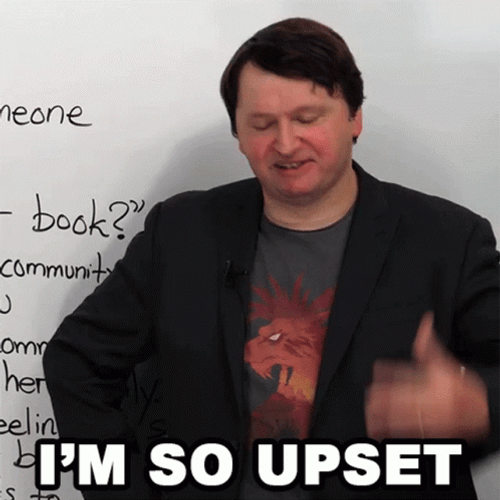 So Upset Alex Teaching English GIF