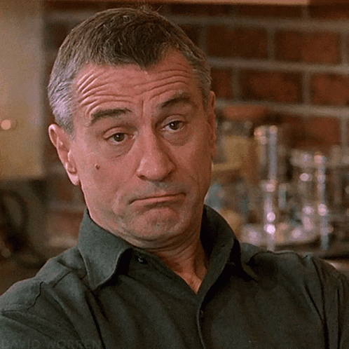 So What Robert Deniro Shoulder Shrug GIF
