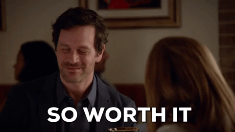 So Worth It Guy Smiling To A Lady GIF