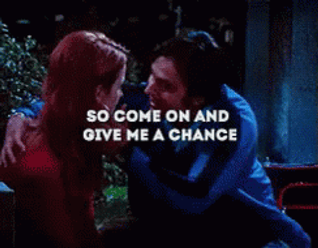 So You're Telling Me There's A Chance Kiss GIF