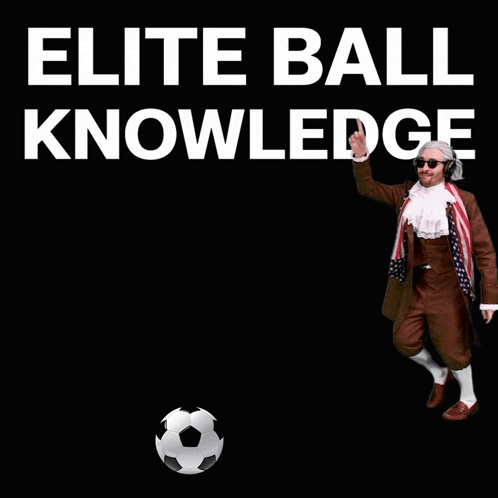 Soccer Ball On Black With Elite Ball Knowledge GIF