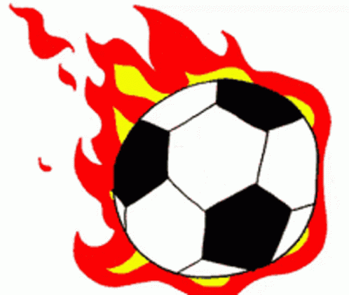 Soccer Ball On Fire Goal GIF
