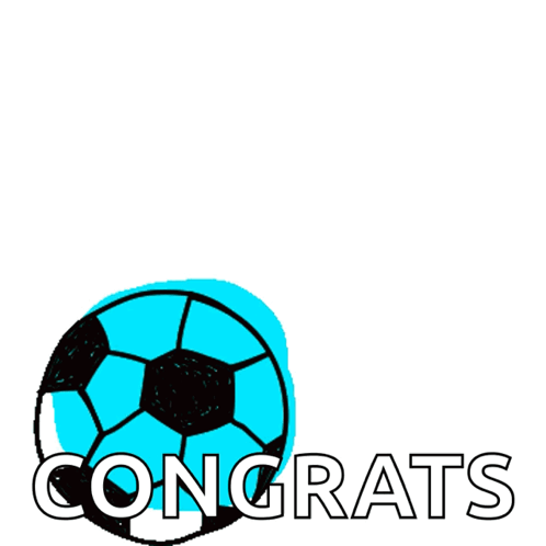 Soccer Ball With Congrats