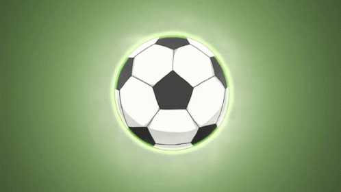 Soccer Ball With Green Glow