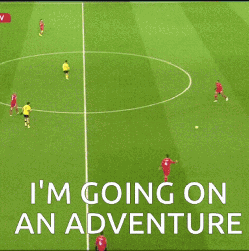 Soccer Field Saying I'm Going on an Adventure
