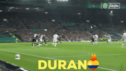 Soccer Field With Duran in Yellow Letters