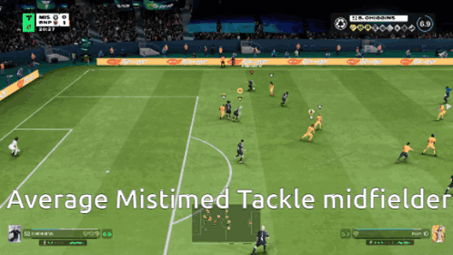 Soccer Game Average Mistimed Tackle Midfields GIF
