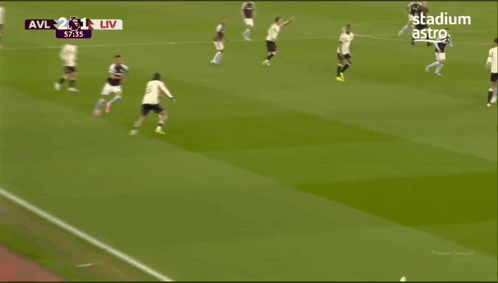 Soccer Game AVL Vs LIV On Stadium Astro GIF
