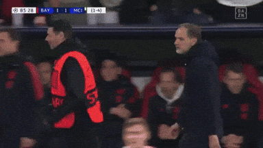 Soccer Game Between Bayern and MCI