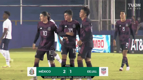 Soccer Game Between Mexico and Ee.Uu