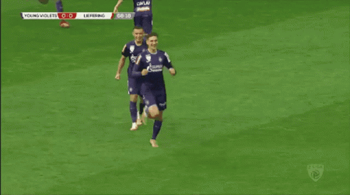 Soccer Game Between Violets and Liefering
