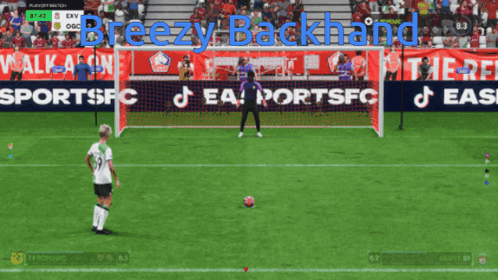 Soccer Game Breezy Backhand