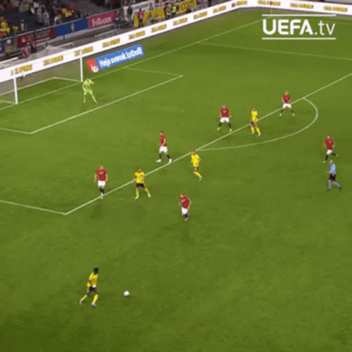 Soccer Game Broadcasted By UEFA.tv GIF