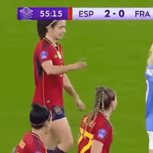 Soccer Game ESP Vs FRA GIF