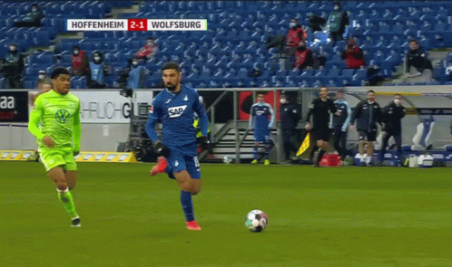 Soccer Game Hoffenheim Vs Wolfsburg Score 2-1 GIF