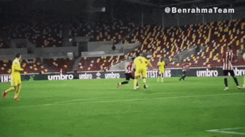 Soccer Game In Empty Stadium GIF