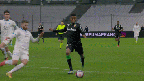 Soccer Game In Front Of A Crowd GIF