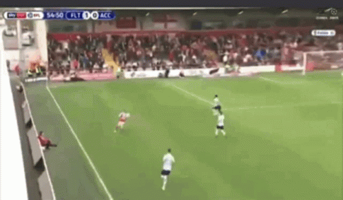 Soccer Game In Front Of Crowd GIF