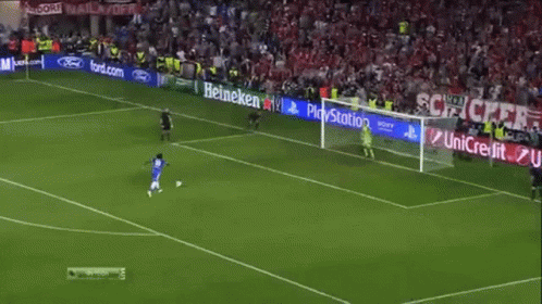 Soccer Game in Front of Heineken and Sony Banner