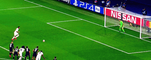 Soccer Game in Front of Nissan and PS4 Ad
