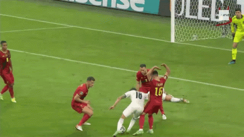 Soccer Game In Front Of Uled TV U7 GIF