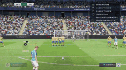 Soccer Game in Stadium Sponsored by Subscribers