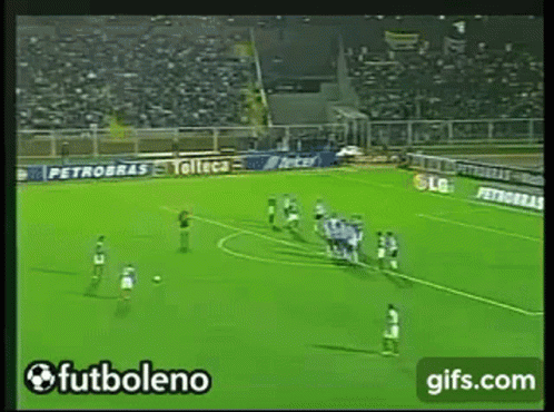 Soccer Game in Stadium With Telcel and Petrobras