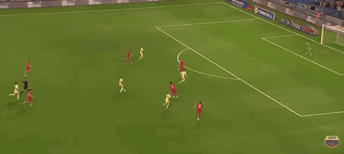 Soccer Game in Stadium with Turkcell Togg Ulker Ads