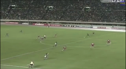 Soccer Game in Stadium With Yamaha Ad