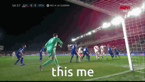 Soccer Game on ESPN Goalie Number 1