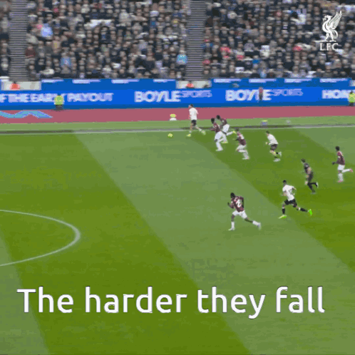 Soccer Game On Field With Crypto Bingx And Web3 Ads GIF