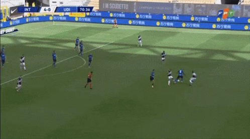 Soccer Game on Field With FPT TV Ads