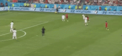 Soccer Game on Field with Hyundai Advertisements