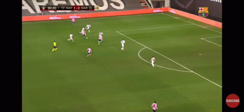 Soccer Game on Field with Subscribe Button