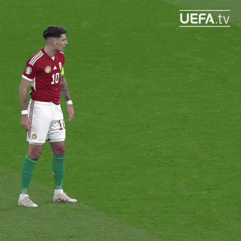Soccer Game On UEFA TV GIF