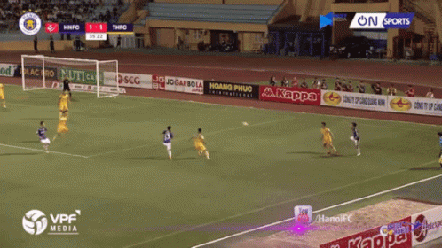 Soccer Game Played in Stadium With Kappa Ads