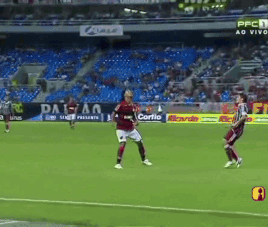 Soccer Game Stadium With Ads For Corfio And Dai-An