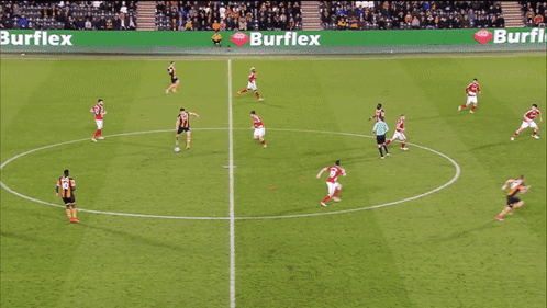 Soccer Game With Burflex Advertisement