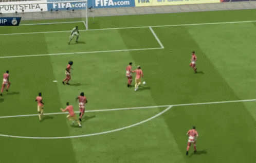 Soccer Game With EASports FIFA Banner