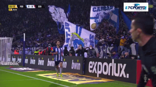 Soccer Game With Exporlux Banner