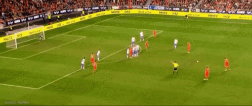 Soccer Game With Hertz Advertisement
