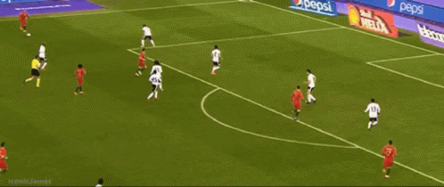 Soccer Game With Pepsi Advertisements